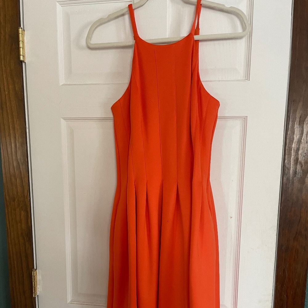 Halter Orange Dress